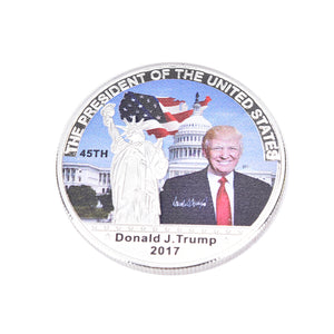 45th President American White House silver coin