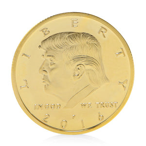 45th President gold plated novelty coin